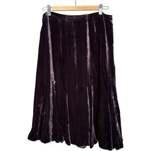 Jones New York Purple Velvet Skirt Whitchy Renaissance 10